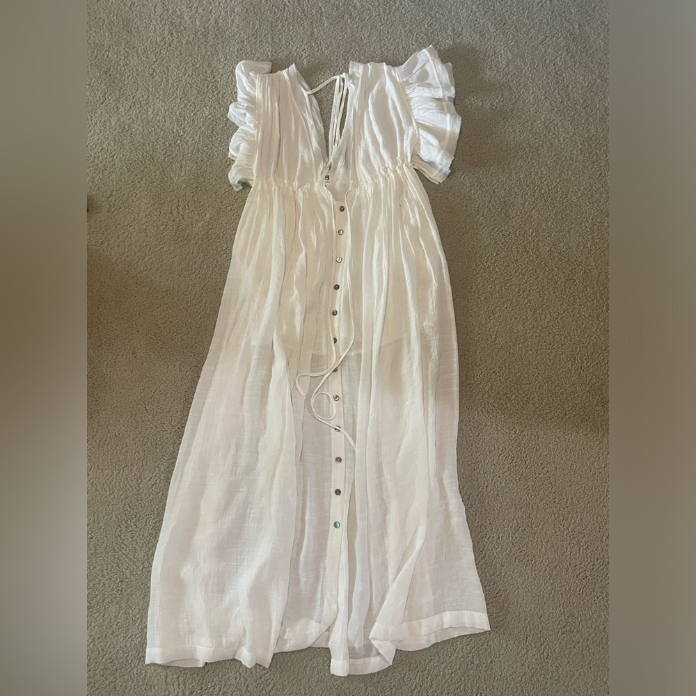 White Vici Anika Maxi Dress - Picture 2 of 2